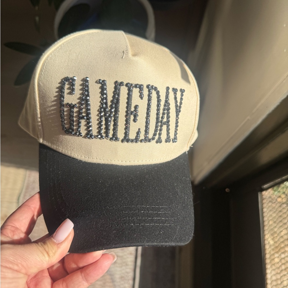 Rhinestone Black Gameday Cap
